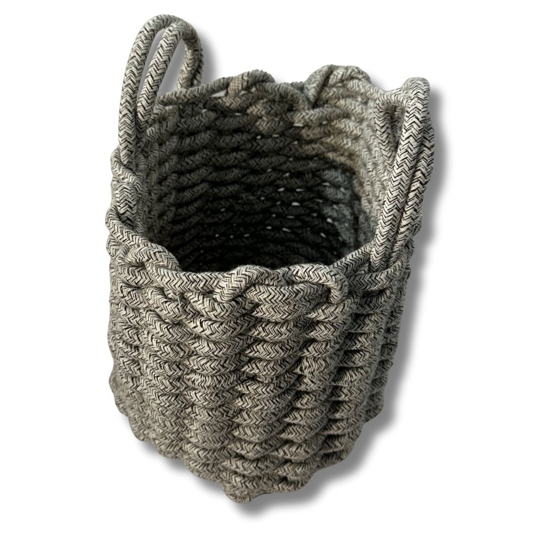 CESTA CORDON DE ALGODON gris