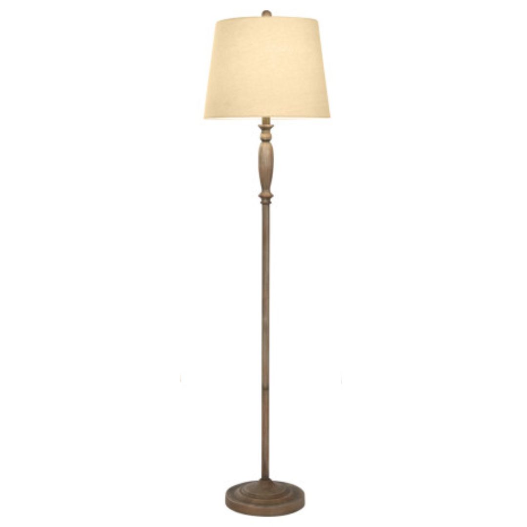 LAMPARA DE PIE ENCENDIDA